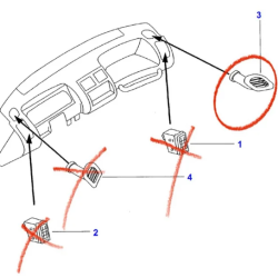 Rejilla fija Nissan Terrano II lado derecho